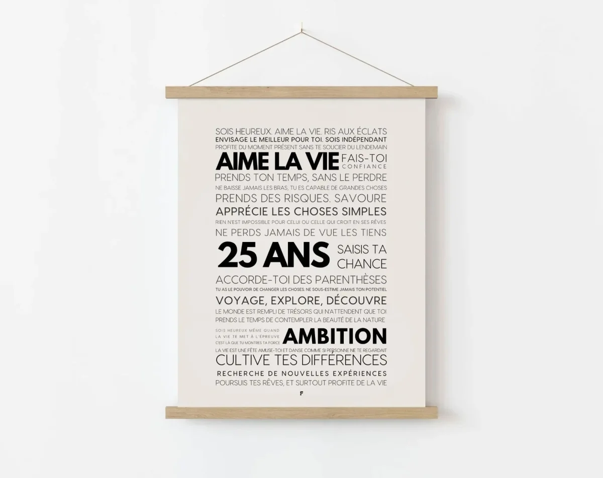 25 ans les mots - Affiche anniversaire – Image 3