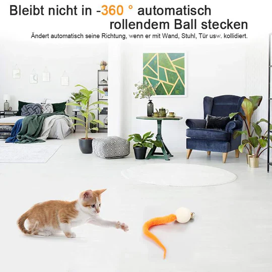 Jouet Interactif pour Chats avec Clochette et Queue Branlante – Image 3