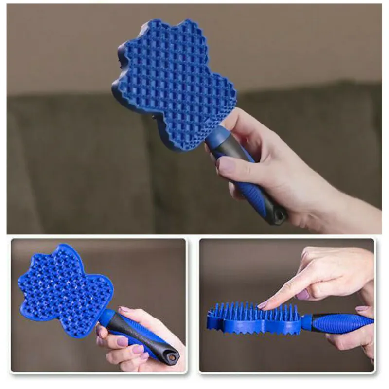 Brosse pour Chien Multifonctionnelle en Silicone avec Fonction de Massage pour un Toilettage en Douceur – Image 7