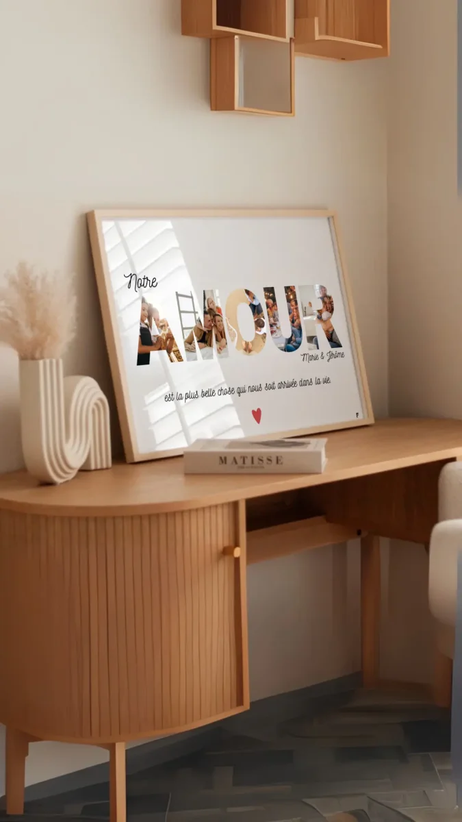 Affiche AMOUR personnalisée avec photos – Image 2