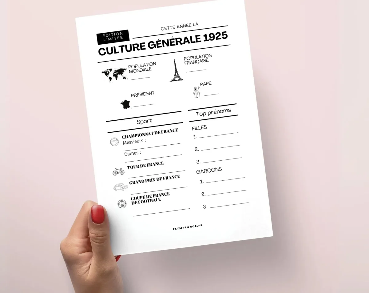 Jeu anniversaire 100 ans - Jeux de fête pour 100ème anniversaire – Image 2