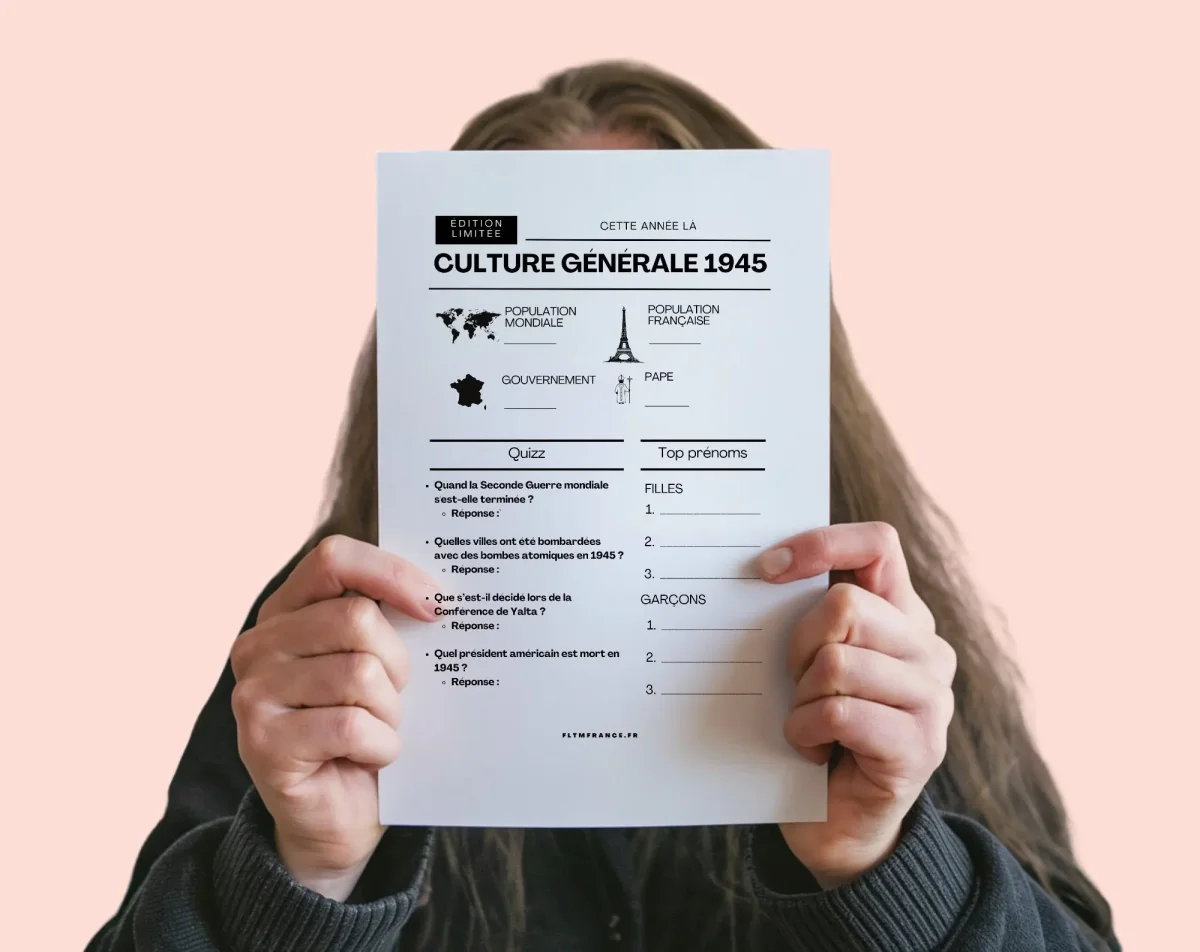 Jeu anniversaire année 1945 - 10 jeux à imprimer pour fêter les 80 ans – Image 9