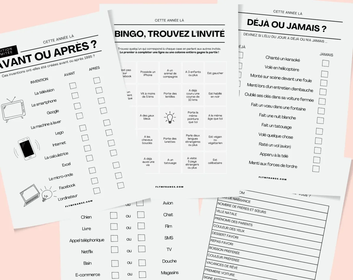 Jeu anniversaire année 1945 - 10 jeux à imprimer pour fêter les 80 ans – Image 6