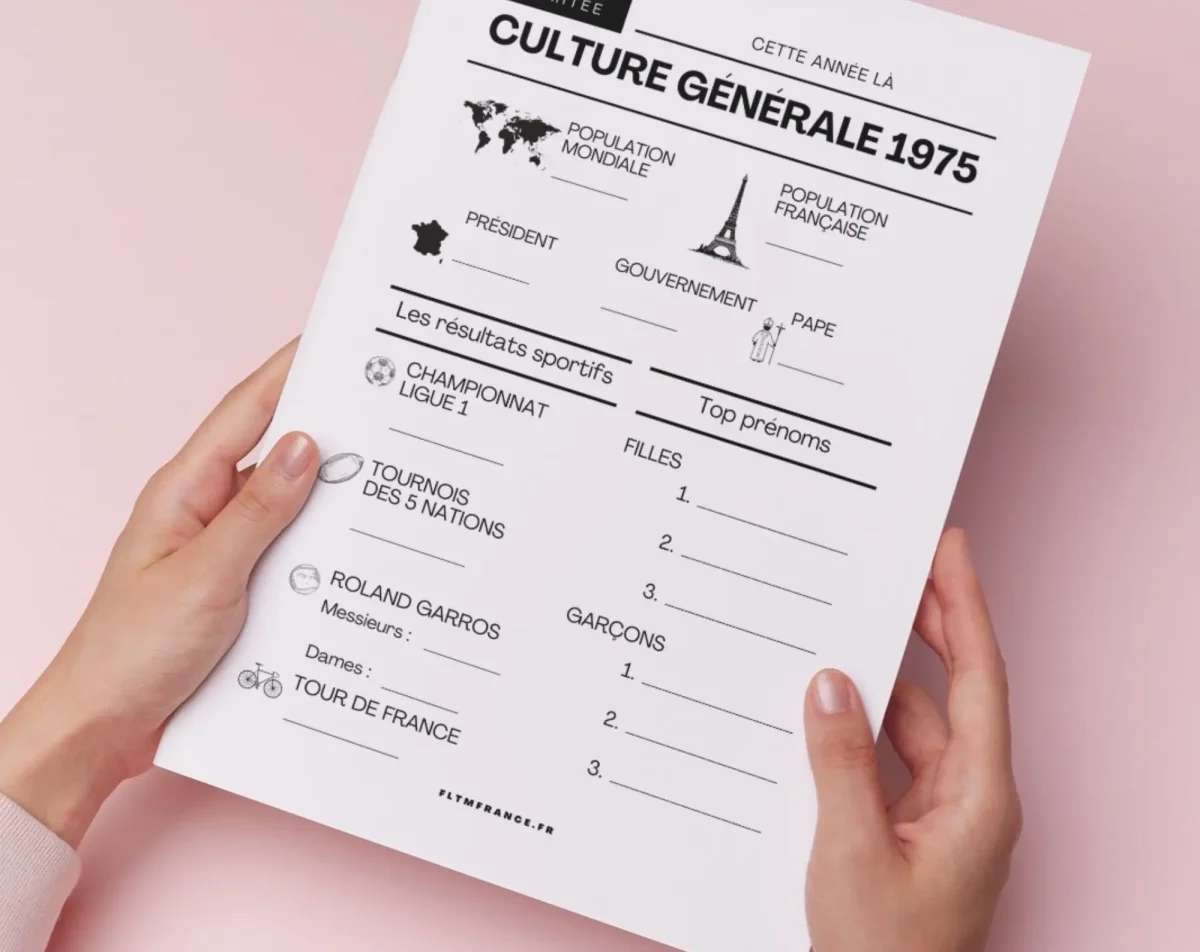 Jeu anniversaire année 1975 - 10 jeux à imprimer pour fêter les 50 ans – Image 9