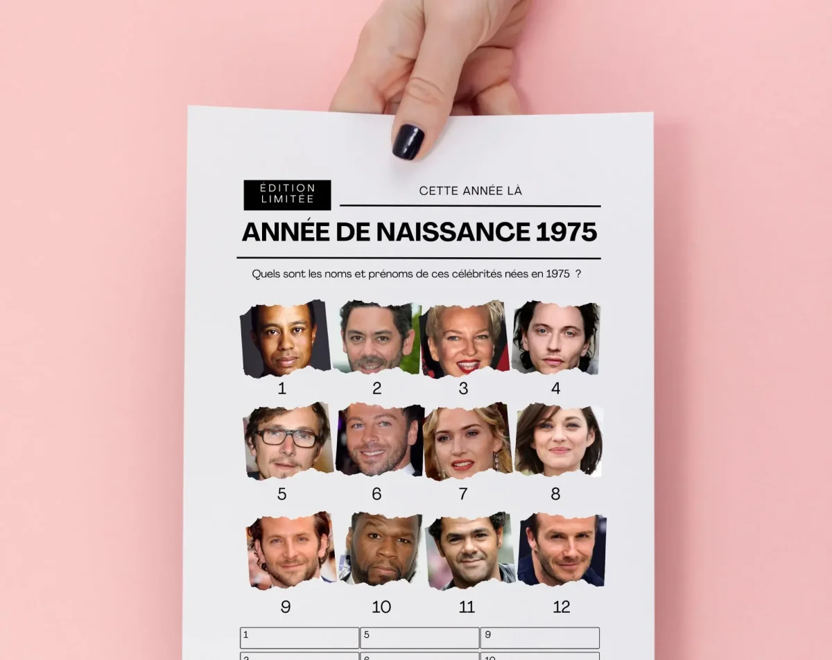 Jeu anniversaire année 1975 - 10 jeux à imprimer pour fêter les 50 ans – Image 3