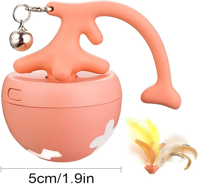 Balle De Jeu Interactive Pour Chats Avec Plumes – Image 4