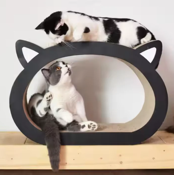 Meuble à Griffer pour Chats avec Surface de Repos - un Griffoir Élégant et un Endroit où Dormir – Image 3