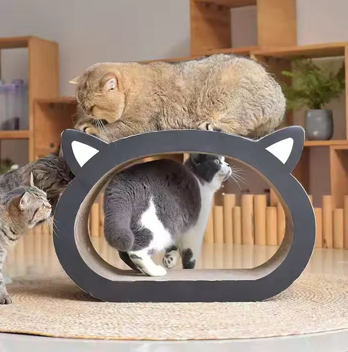 Meuble à Griffer pour Chats avec Surface de Repos - un Griffoir Élégant et un Endroit où Dormir – Image 2