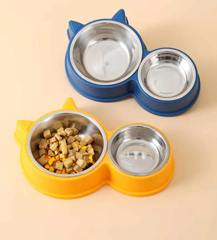Set D' Assiettes pour Chats avec des Oreilles de Chat et une Base Antidérapante – Image 2