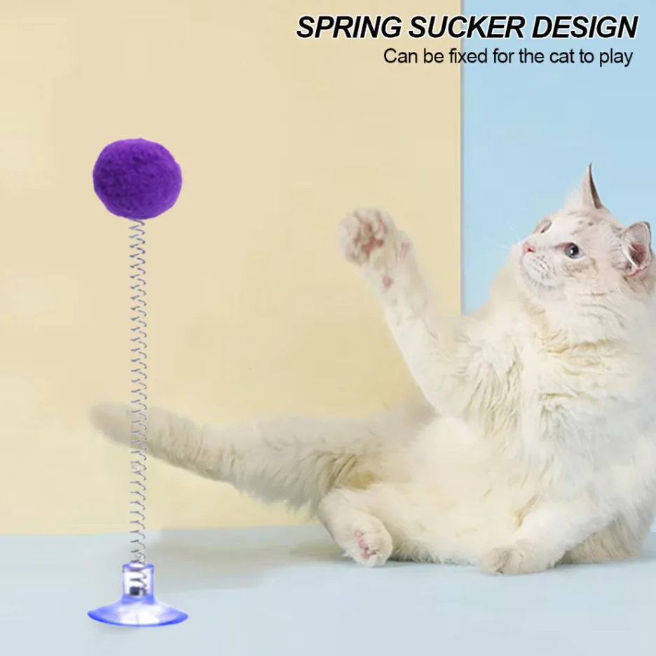 Ballon de Plumes à Ventouse - Jouet Interactif pour Chats – Image 4