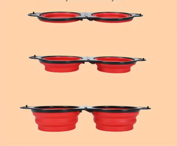 Ecuelle Double Pliable et Réglable pour Animaux Domestiques – Image 6