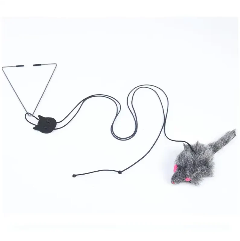 Jouet de Porte Interactif - Souris qui Saute pour les Chats Actifs