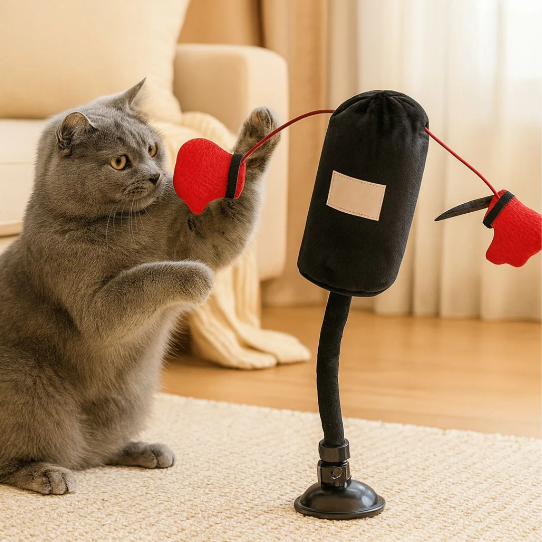 Jouet Interactif Sac De Boxe Pour Chats – Image 3